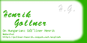 henrik gollner business card